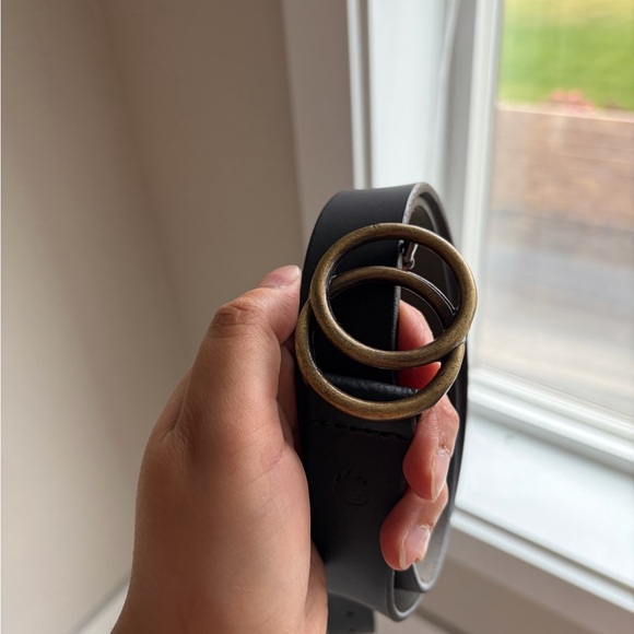 Gloria Vanderbilt  Genuine Black Leather Belt. Size‎ XL - Picture 4 of 6